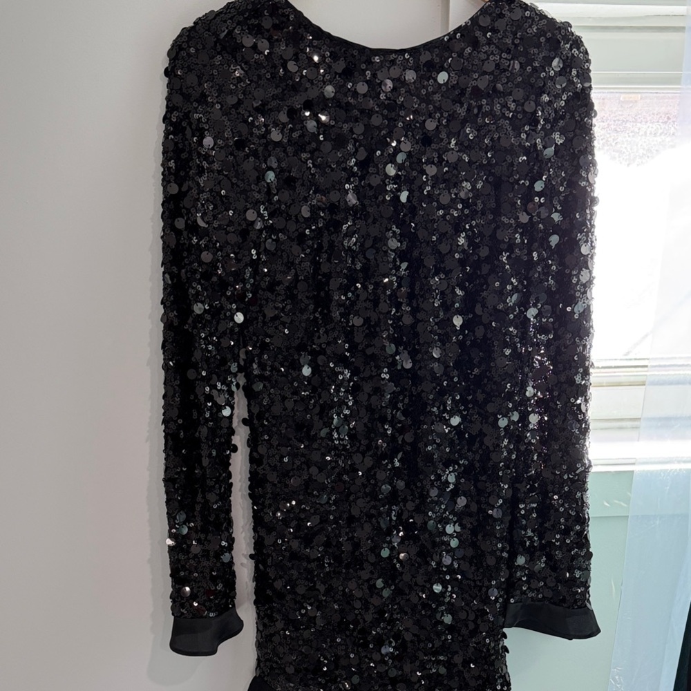 Show Me Your MuMu Black Sequin Dress
